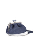 Max Mara Weekend Pasticcino Palmas Small Blue Clutch