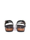 Birkenstock Arizona Big Buckle Hex Shine Black,Natural Leather, S
