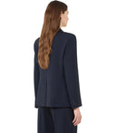 Max Mar Weekend Lamine Blue Einreihiger Blazer