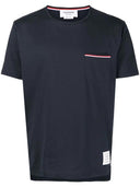 Thom Browne Ss Rwb Pocket Tee In Medium Weight Jersey Cotton
