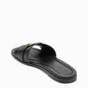 Moncler Slide Bell Black Leather