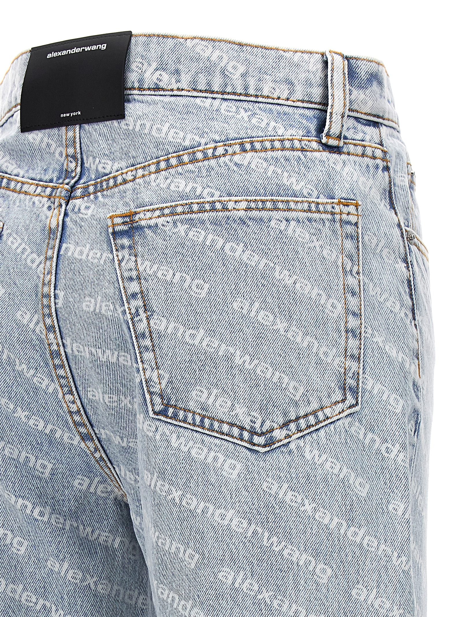 Denim X Alexander Wang 'St Pebble Bleach Logo Print' Jeans Denim X Alexander Wang 'St Pebble Bleach Logo Print' Jeans