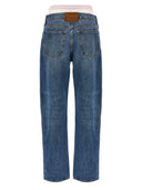 Denim X Alexander Wang 'Slit Hem Prestyle Hotfix Mesh Undie' Jeans