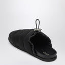 Moncler Black Nylon Mule Mon Pocket