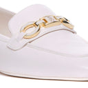 Stuart Weitzman Signature carré en cuir en cuir