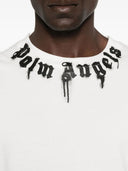 Palm Angels 颈部徽标 Reg T 恤 白色 黑色