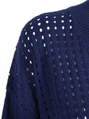 Kangra Cashmere Pullover A Rete Manica Lunga