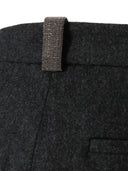 Fabiana Filippi Pantalone Regular Fit In Flanella Color Ardesia