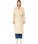 Max Mara Weekend Resina Elfenbeinmantel mit Gürtel