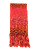 Kangra Cashmere Sciarpa Con Frangia Effetto Stampato