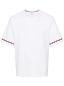 Thom Browne Rwb Stripe Cotton T Shirt