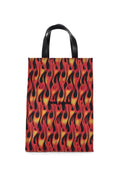 Palm Angels Classic Logo Flames Tote Bag Red Yellow/
