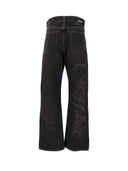 Off White Script Logo 90 S Skate Jeans Vintage Blac