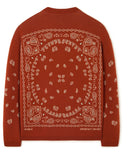 Maglione Alanui Bandana Jacquard Rosso Mattone Multi
