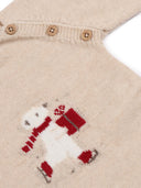 Paz Rodriguez Knit Newborn Sweater "Acebo"