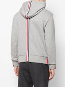 Thom Browne Hoodie Pullover W/ Cb Rwb Stripe In Classic Loopback