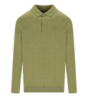 Barbour Pima Laurel Green Knitted Polo Shirt