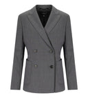 Max Mara Weekend Ornati Gray Blazer de doble pecho