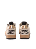 Golden Goose Sneakers Ballstar Nappa Upper Laminated Star And Heel White/Gold