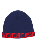 Fendi Jr Junior Beanie Ff Reversibile