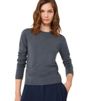 Max Mara Weekend Sicilia Grey Crewneck Sweater