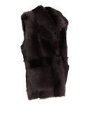 La Rose Gilet Montone Pelo Lungo