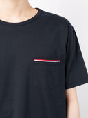 Thom Browne Ss Rwb Pocket Tee In Medium Weight Jersey Cotton