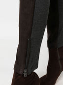 Parosh Monet Slim Fit Suede Trousers