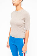 La Rose La Rose Maglia 3/4 Cashmere Grigio Melange