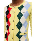 Cardigan Ganni con diamanti gialli