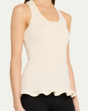Stella Mc Cartney Frilled Hem Rib Tank