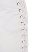 Rotate Loose Fit Laced Jeans Raw White Denim (Regular Fit)