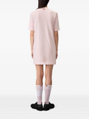 Thom Browne Vestido estilo camiseta de manga corta teñido en prenda con 4 barras tonales en jersey de peso medio con 4 barras sobreteñidas