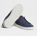Ermenegildo Zegna platte schoenen blauw