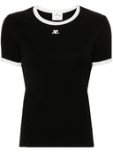 Courreges T -skjorter og polos sort
