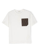 Fendi Kids T Shirts And Polos White