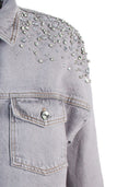 Liu Jo Blue Denim Coats Grey