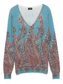 Etro swetry niebieskie