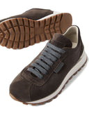 Brunello cucinelli płaskie buty brązowe