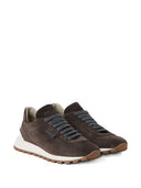 Brunello cucinelli płaskie buty brązowe