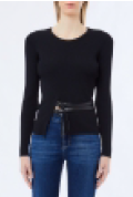 Liu Jo White Seaters Black