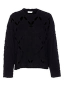 Liu Jo White Sweaters Black