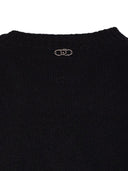 Liu Jo White Sweaters Black