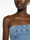 Diesel de ville trägerloser Denim Crop Top