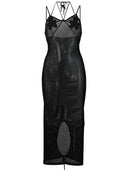 Y dirigir el vestido midi de punto