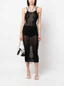 Y dirigir el vestido midi de punto