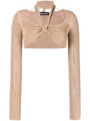 Andreadamo Crop Top With Necklin