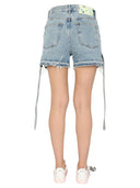 Off White Denim Shorts