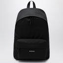 Balenciaga Black Explorer Backpack With Logo Patch