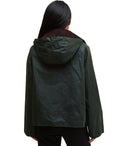 Barbour Reighton Wax Green Chaqueta con capucha verde